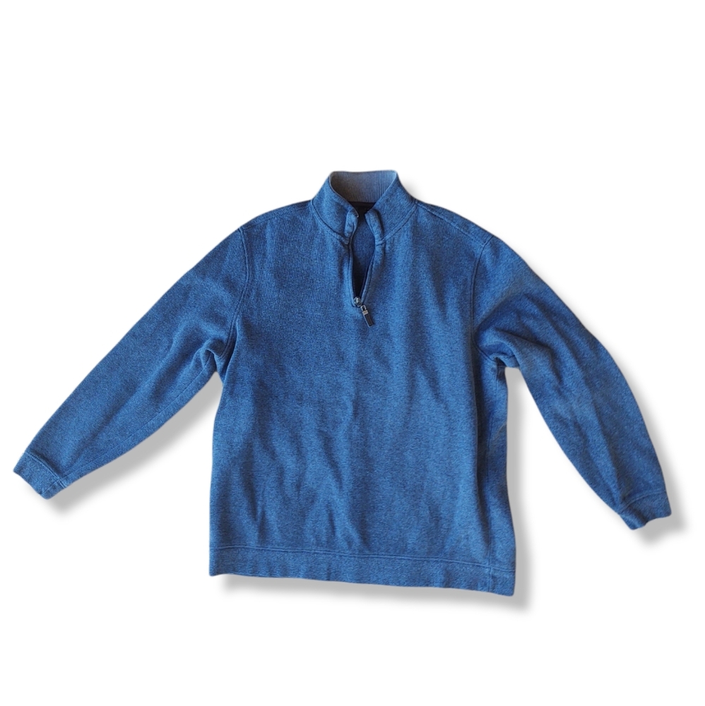 Taso Elba Blue Half Zip-Up Large